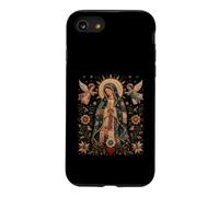 Notre-Dame de Guadalupe Anges Floral Art Sacré Catholique Coque pour iPhone SE (2020) / 7/8