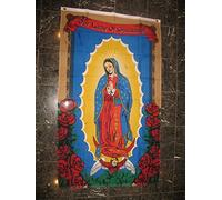 Notre-Dame De Guadalupe Drapeau Maison 90X150Cm Double Face Drapeaux Décoratifs D'Extérieur Suspendre Bannière De Jardin Pour Toutes Les Saisons Extérieure Fêtes