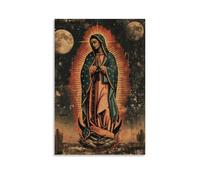 Notre Dame de Guadalupe, que ce soit le fond du salon, le bureau ou la chambre à coucher, cette affiche peut instantanément devenir le centre visuel en s'intégrant parfaitement à différents styles