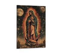 Notre Dame de Guadalupe, que ce soit le fond du salon, le bureau ou la chambre à coucher, cette affiche peut instantanément devenir le centre visuel en s'intégrant parfaitement à différents styles