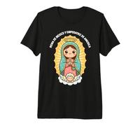 Notre-Dame de Guadalupe Reina de Mexico pour Enfants T-Shirt Haut de Gamme