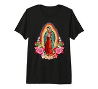Notre-Dame de Guadalupe Sainte Vierge Marie T-Shirt Haut de Gamme