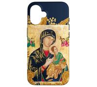 Notre-Dame de l'Éternelle Aide Marie Icône Catholique Coque pour iPhone 16