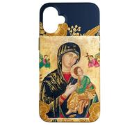 Notre-Dame de l'Éternelle Aide Marie Icône Catholique Coque pour iPhone 16 Plus