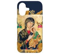 Notre-Dame de l'Éternelle Aide Marie Icône Catholique Coque pour iPhone 17