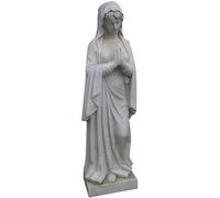 Notre Dame De Lourdes En Marbre L62xpr45xh215 Cm Multicolore