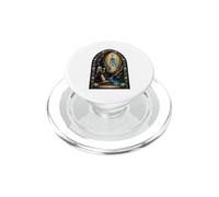 Notre-Dame de Lourdes Grotte Mariale Sacrée Mosaïque Art Foi PopSockets PopGrip pour MagSafe