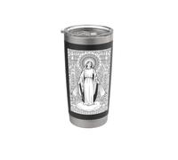 Notre Dame de Lourdes Immaculée Conception Marie Catholique Gobelet isotherme en acier inoxydable double paroi