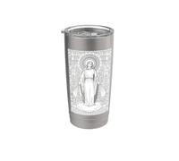 Notre Dame de Lourdes Immaculée Conception Marie Catholique Gobelet isotherme en acier inoxydable double paroi