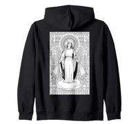 Notre Dame de Lourdes Immaculée Conception Marie Catholique Sweat à Capuche