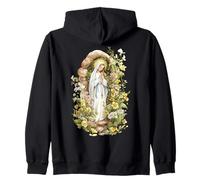 Notre Dame de Lourdes Immaculée Sainte Mère Marie Catholique Sweat à Capuche