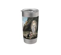 Notre-Dame de Lourdes Sainte Bernadette Marie Immaculée Catholique Gobelet isotherme en acier inoxydable double paroi