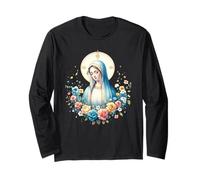 Notre-Dame de Lourdes Symbole Puissant Saint Marie Mère Marie Manche Longue