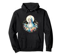 Notre-Dame de Lourdes Symbole Puissant Saint Marie Mère Marie Sweat à Capuche