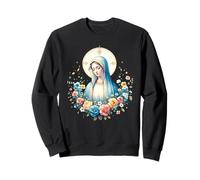 Notre-Dame de Lourdes Symbole Puissant Saint Marie Mère Marie Sweatshirt