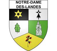 Notre-Dame-des-Landes 44 ville sticker blason écusson autocollant adhésif - Taille : 17 cm