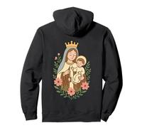 Notre-Dame du Mont Carmel - Bienheureuse Marie catholique Sweat à Capuche