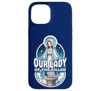 Notre Dame du Pilier Enfants Notre Sainte Mère Marie Catholique Coque pour iPhone 15