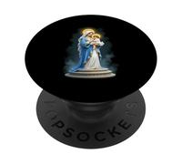 Notre Dame du Pilier Mère Puissante Sainte Marie PopSockets PopGrip Adhésif