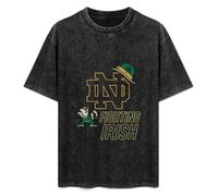Notre Dame Fighting Irish Men's T-Shirt Unisex Black Men Tees L