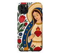 Notre-Dame Guadalupe Marie Cœur Immaculé Folk Catholique Sainte Coque pour iPhone 11 Pro Max