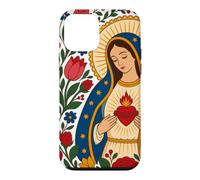 Notre-Dame Guadalupe Marie Cœur Immaculé Folk Catholique Sainte Coque pour iPhone 12 Mini
