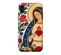 Notre-Dame Guadalupe Marie Cœur Immaculé Folk Catholique Sainte Coque pour iPhone XS Max