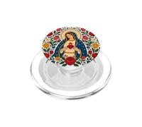 Notre-Dame Guadalupe Marie Cœur Immaculé Folk Catholique Sainte PopSockets PopGrip pour MagSafe
