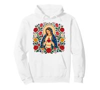 Notre-Dame Guadalupe Marie Cœur Immaculé Folk Catholique Sainte Sweat à Capuche