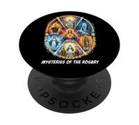 Notre-Dame la Bienheureuse Mère Latin Marian Titres Catholiques PopSockets PopGrip Adhésif