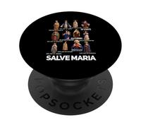 Notre-Dame la Bienheureuse Mère Latin Marian Titres Catholiques PopSockets PopGrip Adhésif