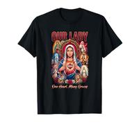Notre-Dame la Bienheureuse Mère Latin Marian Titres Catholiques T-Shirt