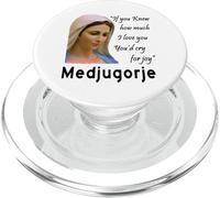 Notre-Dame Reine de la Paix Vierge Marie Totus PopSockets PopGrip pour MagSafe
