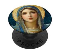 Notre Dame, Reine du Ciel et Bienheureuse Mère Marie PopSockets PopGrip Adhésif