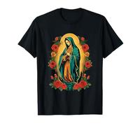 Notre-Dame Sainte Marie de Guadalupe Vierge Marie Symbole Puissant T-Shirt