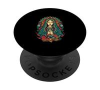 Notre-Dame Virgen De Guadalupe Vierge Marie Catholique Sainte PopSockets PopGrip Adhésif