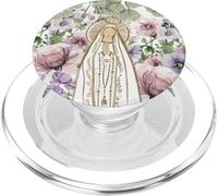 Notre-Dame Virgen De Guadalupe Vierge Marie Fleur Violet Boho PopSockets PopGrip pour MagSafe