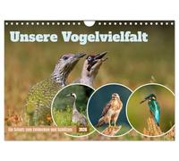 Notre diversité d'oiseaux : un trésor à découvrir et à protéger, Version française (Calendrier mural 2026 DIN A4 portrait), Calendrier CALVENDO mensuel