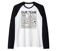 Notre équipe - Conception de Travail d'équipe Manche Raglan