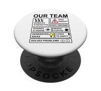 Notre équipe - Conception de Travail d'équipe PopSockets PopGrip Adhésif