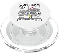 Notre équipe - Conception de Travail d'équipe PopSockets PopGrip pour MagSafe