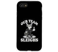 Notre équipe : traîneaux Amusants, Esprit de fête d'équipe, de Bureau, de Noël Coque pour iPhone SE (2020) / 7/8