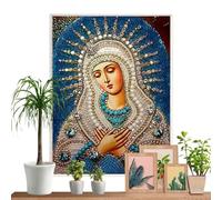 Notre -Lady Peindre des gemmes | Décoration peinte de dame douce sans cadre, fournitures d'art faites à la main, peinture de bijoux à pois de dame décorative pour adultes, débutants et amateurs d'art