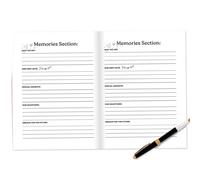 Notre livre d'histoires pour couples, album photo de 58 pages | Carnet de notes significatif avec couvercle comme cadeau de mariage et pour la Saint-Valentin