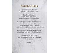Notre Père - Marbre blanc - Inspirations Poster Print - Taille cm
