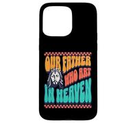 Notre Père Qui est au Paradis Fun God Retro Font Jesus Love Coque pour iPhone 15 Pro Max