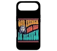 Notre Père Qui est au Paradis Fun God Retro Font Jesus Love Coque pour iPhone Air