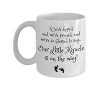 Notre Petit Miracle Est En Route ! Tasse Pratiques Tasse À Café Drôle Tasses 330Ml Pour Lait Thé Collègue