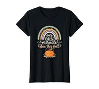 Notre Petit Miracle grâce à l'annonce de la Grossesse d'un bébé à Bord T-Shirt Graphique avec Valeur, Femme, Noir, S