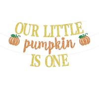 Notre petite citrouille est une bannière, décorations à suspendre pour le 1er anniversaire de bébé, l'automne, Thanksgiving, Halloween, 1er anniversaire de bébé, fête prénatale, fournitures pour
